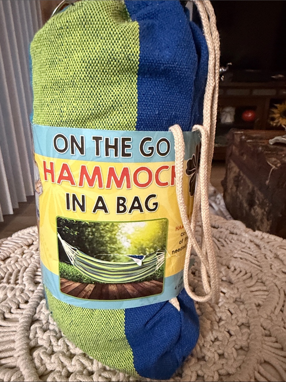 Hammock In A Bag - Blue & Green Travel Hammock